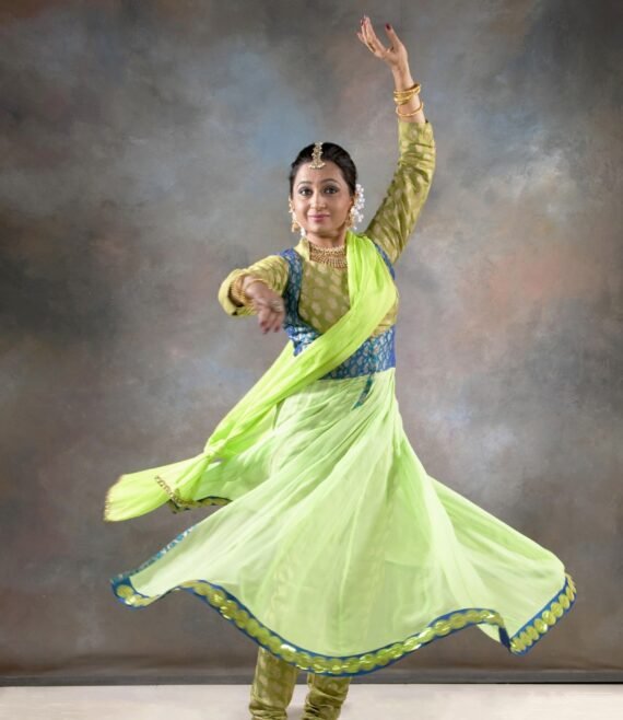 Kathak classes with foundation and choreographies on songs Ghar more perdesiya, Radha kaise na jale, Jiya jale for Adults in age group of 60.