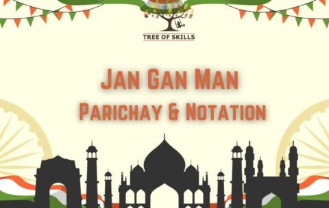Singing Jan Gan Man with notation